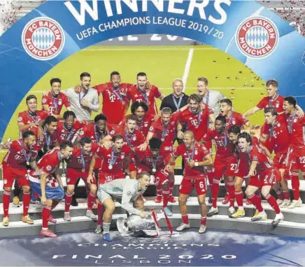  ?? // AFP ?? El Bayern Múnich alzó el último trofeo de la gran final de la Champions League