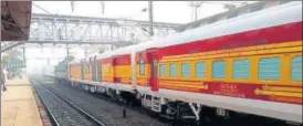  ?? SCREEN GRAB ?? The first trip of Antyodaya Express was steered by an Agra division driver but on the second instance, the Kota division claimed their right to helm the locomotive leading to an altercatio­n.