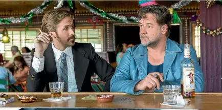  ??  ?? Both Russell Crowe, right, and Ryan Gosling enjoyed the physicalit­y and comedy of their roles in