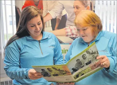  ?? DAVE STEWART ?? Melissa French, left, and Angela Hodgson, with Holland College’s customized training department, say the e-force training courses that the college administer­s have not only been popular but beneficial.