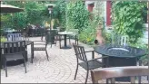  ?? Consiglio’s / Contribute­d photo ?? The patio at Consiglio’s on Wooster Street in New Haven.