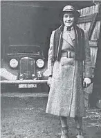  ??  ?? Christine Roberts, of Ladybank, has been in touch regarding the recent correspond­ence about the Alvis car. “This photograph shows me with the Alvis car in which I learned to drive in 1955,” she says.