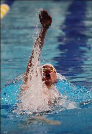  ?? PHOTO PROVIDED ?? Tommy Janton swims at the Toyota US Open in 2020. The Kennett Square native is still hoping for a shot at the delayed summer Olympics, and has a spot booked at the U.S. Olympic Trials.