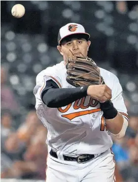  ?? KENNETH K. LAM/BALTIMORE SUN PHOTOS ?? Orioles All-Star Manny Machado will be eligible to become a free agent after the 2018 season. At 24, the third baseman is coming off the best season of his career.
