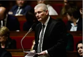  ?? (Photo archives AFP) ?? Olivier Falorni (ici en , à l’assemblée nationale), auteur de la propositio­n de loi sur le droit à « une fin de vie libre et choisie ».