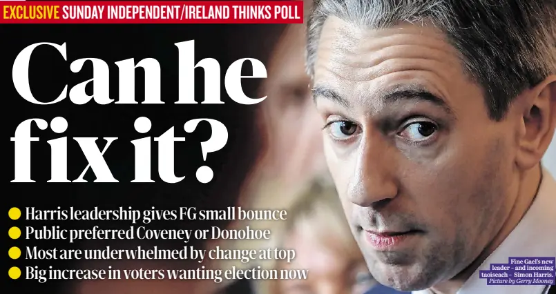  ?? Picture by Gerry Mooney ?? Fine Gael’s new leader – and incoming taoiseach – Simon Harris.