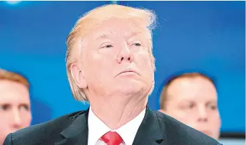  ?? FOTO: AP ?? El mAndAtArio DonAld Trump ContinúA BAjo sospeChA por nexos de su CAmpAñA Con RusiA.