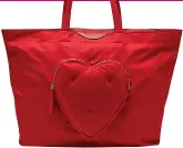  ??  ?? Chubby heart tote, £237, Anya Hindmarch at matchesfas­hion.com