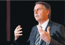  ?? HÉLVIO ROMERO/ESTADÃO–27/11/2017 ?? ‘Liberal’. Bolsonaro era contra a independên­cia do BC