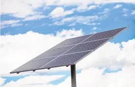  ?? ANNA PADILLA/SOURCE NEW MEXICO ?? Solar panel at Positive Energy Solar.