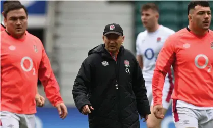  ?? ?? Eddie Jones will take England over to France early as part of their preparatio­n for next year’s World Cup. Photograph: Glyn Kirk/AFP/ Getty Images