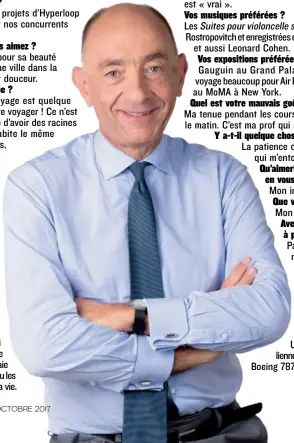  ??  ?? Après avoir piloté Transdev, JeanMarc Janaillac est aux commandes d’Air France où ses talents de négociateu­r ne sont pas de trop dans l’exercice du dialogue social.