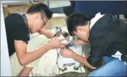  ??  ?? Chinese college students plunge into the maker culture together with their US counterpar­ts at the annual Young Maker Competitio­n, gaining experience in communicat­ion, coordinati­on, and putting ideas into real products.