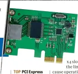  ??  ?? ABOVE A humble x1 card can slot into the smallest socket – or any larger one