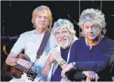  ?? THE MOODY BLUES ?? The Moody Blues current lineup of, from left, Justin Hayward, Graeme Edge and John Lodge.