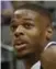  ??  ?? Warrior Draymond Green swatted a dunk attempt by Dennis Smith Jr. of the Mavs before talking trash.