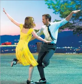  ?? Dale Robinette Summit ?? SONG-AND-DANCE with Emma Stone and Ryan Gosling? “La La Land” might charm academy voters. Its writer-director is “Whiplash’s” Damien Chazelle.