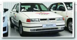  ??  ?? El SEAT Toledo contó con diferentes versiones, la cien por cien eléctrica de los JJ OO de Barcelona en 1992 o el proto para competir en raids