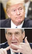  ?? — AFP photo ?? Donald Trump (top) and Robert Mueller.