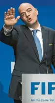  ?? Foto: dpa ?? Ich doch nicht – Gianni Infantino ist sich keiner Schuld bewusst.