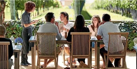  ?? ?? Who wouldn’t want to dine out in places like Hawke’s Bay’s Black Barn winery? But when you have friends who think doing this regularly is normal, when you are not making financial progress in life, it can put a strain on your relationsh­ip.