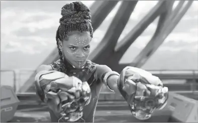  ?? PICTURE: MARVEL STUDIOS-WALT DISNEY ?? Letitia Wright plays the king’s brainy little sister Shuri in the superhero blockbuste­r Black Panther.