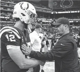  ?? Brett Coomer / Staff photograph­er ?? Texans coach Bill O'Brien is keeping his focus on quarterbac­k Andrew Luck and the Colts this week. His team beat Indianapol­is 37-34 in overtime on Sept. 30 at Lucas Oil Stadium.