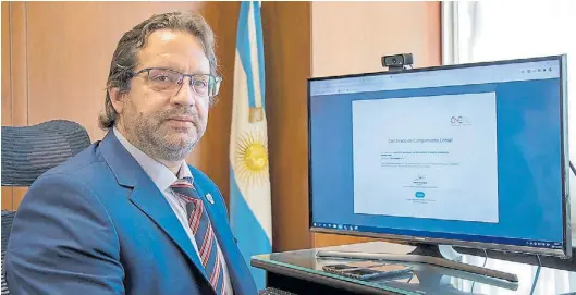  ?? ?? Portador de malas noticias. Marco Lavagna, titular del Indec. Le toca informar qué pasó cada mes con el indice de precios.