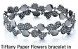  ??  ?? Tiffany Paper Flowers bracelet in platinum with diamonds, $47,400