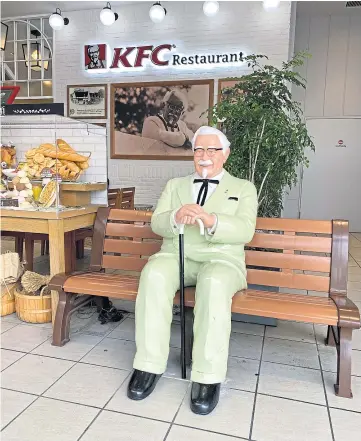  ??  ?? NEVER TOO OLD: Colonel Harland Sanders was over 50 when he started KFC.