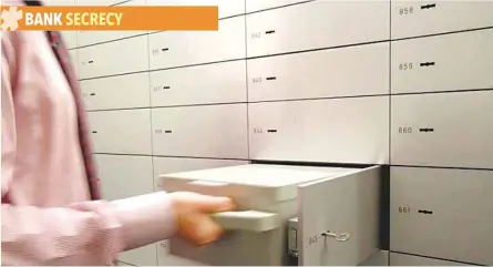  ?? — Reuters ?? An employee checks a safe box at the vault of Swiss UBS bank in Zurich-Zollikon, Switzerlan­d.