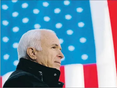  ??  ?? John McCain durante la campaña electoral del 2008 en Defiance, Ohio