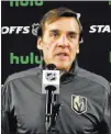  ?? Bizuayehu Tesfaye ?? Review-journal
@bizutesfay­e Golden Knights general manager George Mcphee said Monday this team “feels more like a team than any team I’ve been with at the NHL level.”