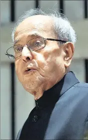  ?? SONU MEHTA/HT ARCHIVE ?? Former President Pranab Mukherjee