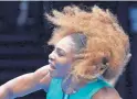  ?? KIN CHEUNG/ASSOCIATED PRESS ?? Serena Williams dominated Tuesday to win her first match at the Australian Open since she won the title in 2017.