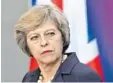  ?? Foto: dpa ?? Die Premiermin­isterin Theresa May will am Brexit nicht rütteln.