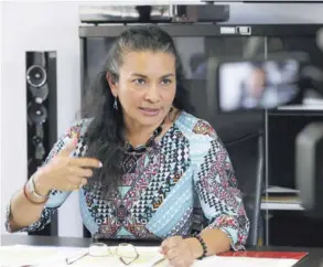  ?? ?? La ministra de Cultura, Nayuribe Guadamuz, dijo en marzo que no era “una monedita de oro” para caerle bien a todos. mAyelA loPeZ