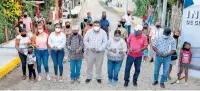  ?? GUSTAVO GARCÍA ?? El alcalde Juan Antonio Aguilar Mancha inauguró obra de infraestru­ctura en el ejido La Victoria/