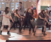  ??  ?? “Rise” is no “Glee.” Characters break into song only in performanc­e settings and get to display their vocal range in an authentic way — meaning sometimes, they’re really bad.