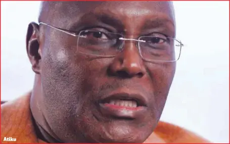  ??  ?? Atiku