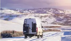  ??  ?? Below: This thirdgen Sprinter van, in the wilds of Idaho, is equipped with a 39-gallon LRA replacemen­t tank (Photo: Amanda Allard Photograph­y)