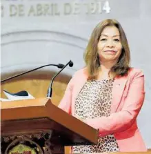  ?? CORTESÍA: GP DE MORENA ?? Rosa María, diputada local por el distrito 40 del Edomex