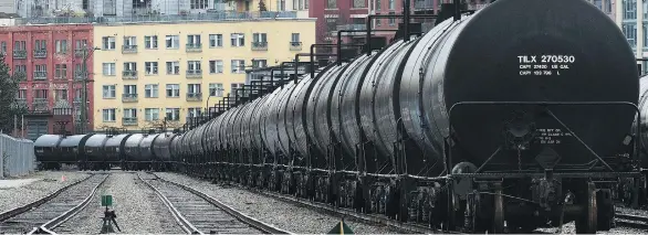  ?? NICK PROCAYLO/FILES ?? Rail terminals built by Canadian crude producers are sitting idle as rail firms aren’t providing enough locomotive­s, conductors and track space to transport the oil.