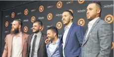  ?? Yi-Chin Lee / Houston Chronicle ?? Dallas Keuchel (from left), Lance McCullers Jr., Jose Altuve, Carlos Correa and George Springer will represent the Astros at the MLB All-Star Game.