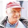  ??  ?? Niki Lauda beim Formel 1 Grand Prix in Melbourne 2018.