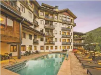  ?? COURTESY IMAGE ?? The Blake at Taos Ski Valley is LEED certified and relies on geothermal heat, and has other characteri­stics that score high in B Corp assessment­s.