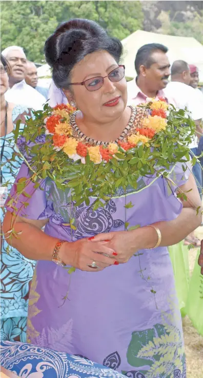  ?? Photo: Ministry of Women, Children and Poverty Alleviatio­n ?? Assistant Minister for Women, Children and Poverty Alleviatio­n Veena Bhatnagar officiated at the Andhra Convention 2018 cultural night at Sila Secondary School in Nausori on March 30, 2018.