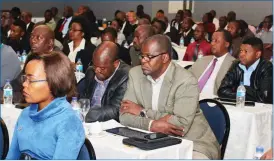  ??  ?? Stakeholde­rs follow proceeding­s during the preparator­y workshop on developmen­t and operationa­lisation of Special Economic Zones at a Bulawayo hotel yesterday