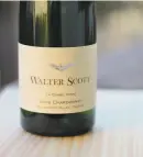  ?? Esther Mobley / The Chronicle ?? Walter Scott’s 2019 La Combe Verte Chardonnay from Oregon.