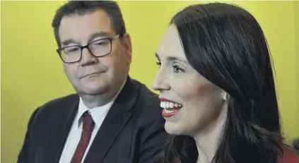  ?? PHOTO: GERARD O’BRIEN ?? Prime Minister Jacinda Ardern and finance minister Grant Robertson in Dunedin at the weekend for the Labour Party Conference.